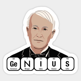 Thomas Edison Genius Sticker